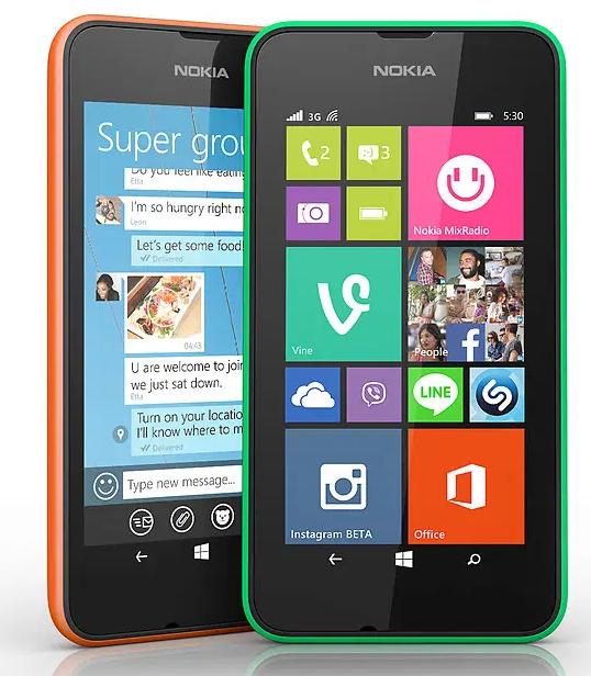 Nokia Lumia 530 vs Lumia 630